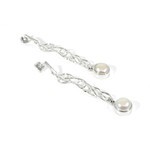 Argent tonic Boucles D'oreilles Liquide & Perle - Argent