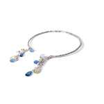 Argent tonic Sapphire and aquamarine bracelet