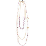 Argent tonic Collier Doré Multi-Rangs
