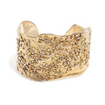 Argent tonic Gold plated cuff with silver details