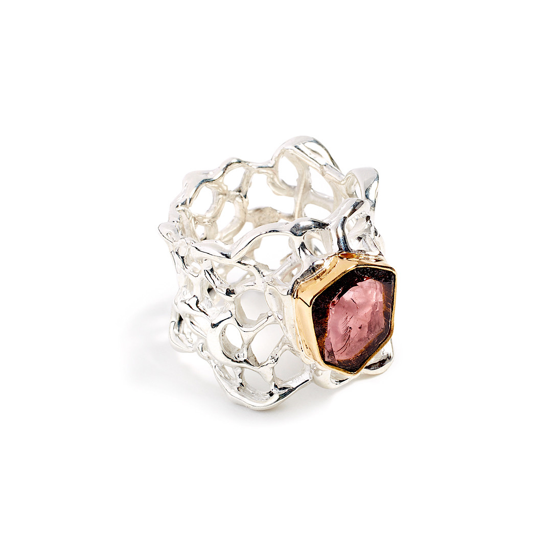 Bague Argent Tourmaline 18K Or massif Argent Tonic Argent Tonic