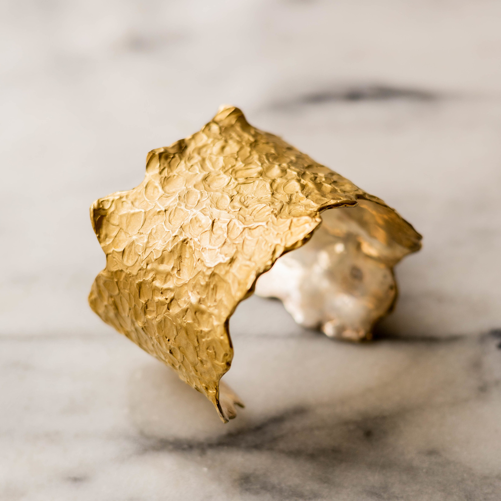 Argent tonic Flake Cuff - Vermeil