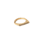 Argent tonic Diamond Square Top Gold Band