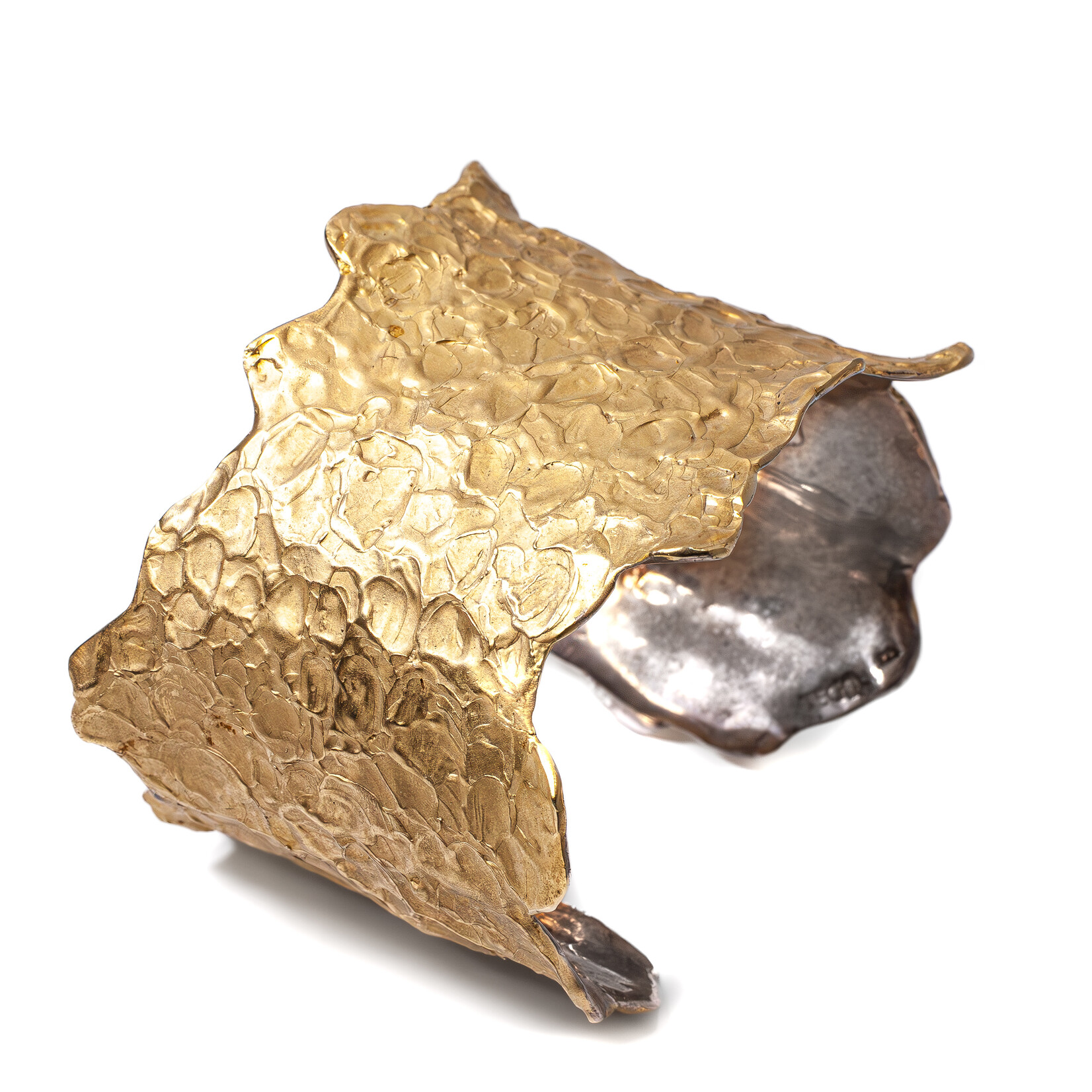 Argent tonic Flake Cuff - Vermeil