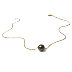 Argent tonic Tahiti Pearl Necklace