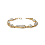 Argent tonic Freshwater Pearl Bracelet - Golden