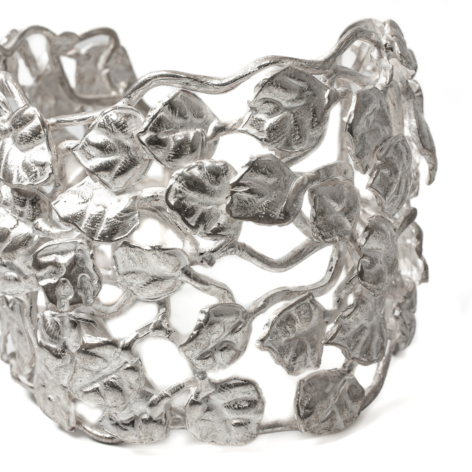 Argent tonic Leaf Cuff Bracelet - Silver