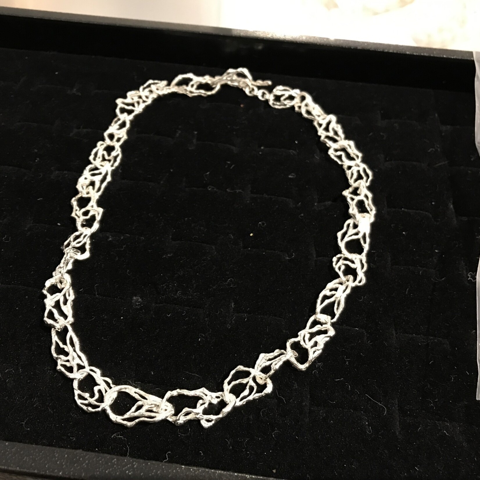 TEGO Liquid silver necklace