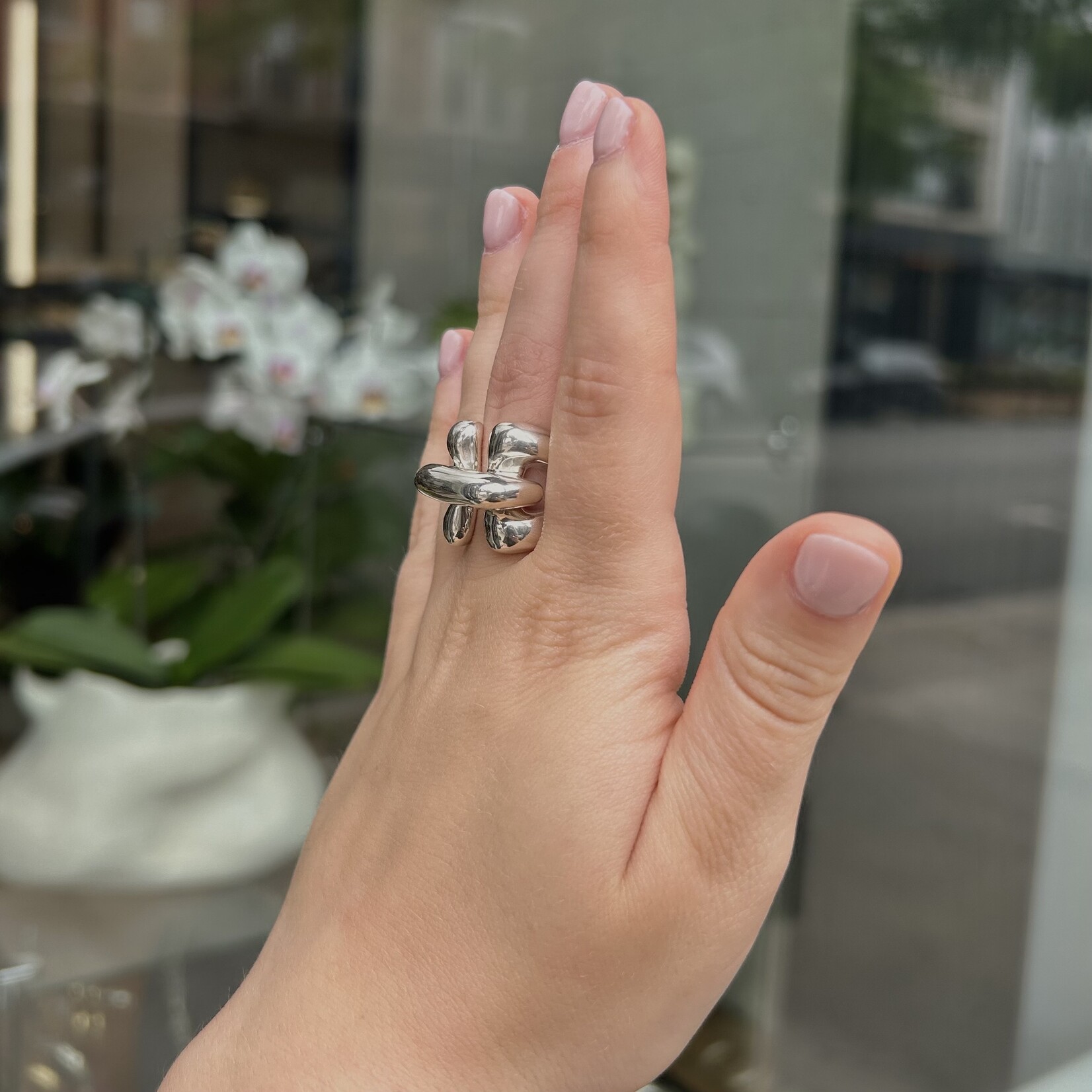 Argent tonic Bague en Argent Sterling