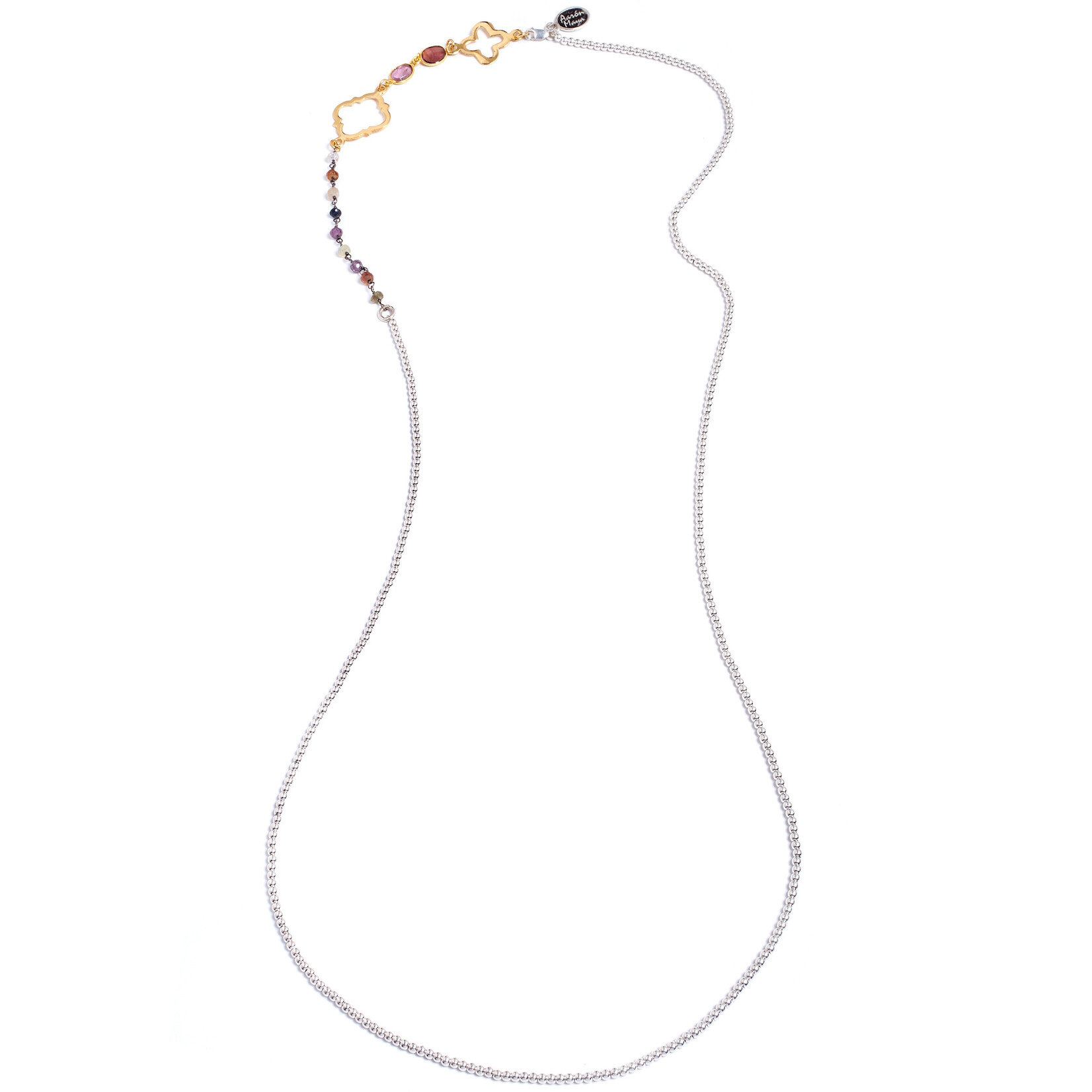 Argent tonic Sautoir en Argent Sterling avec Pierres