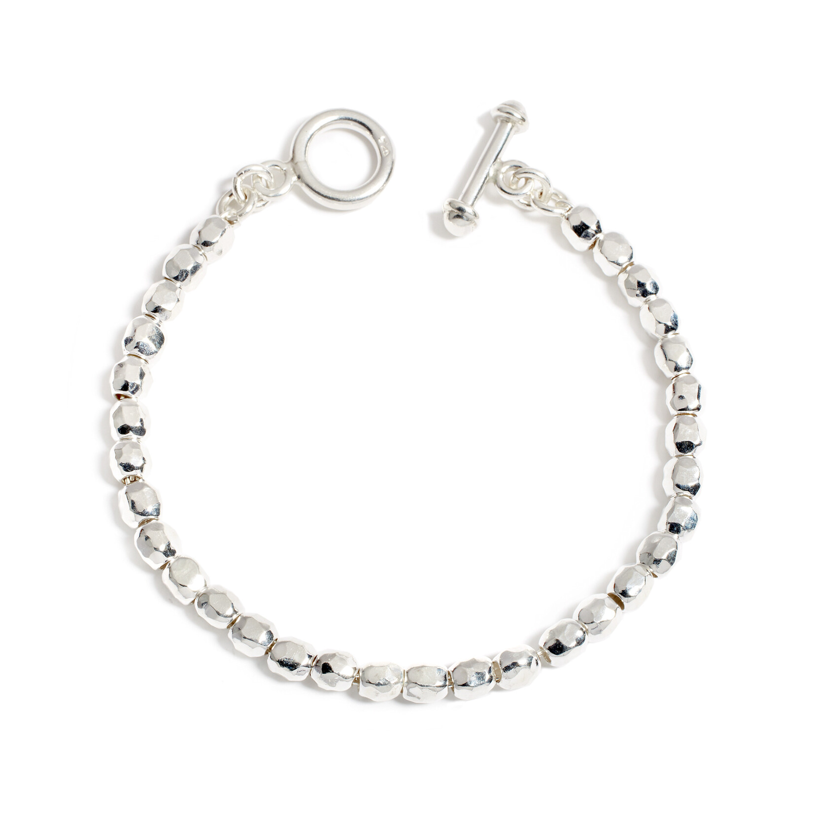 Argent tonic Bracelet Billes en Argent Sterling