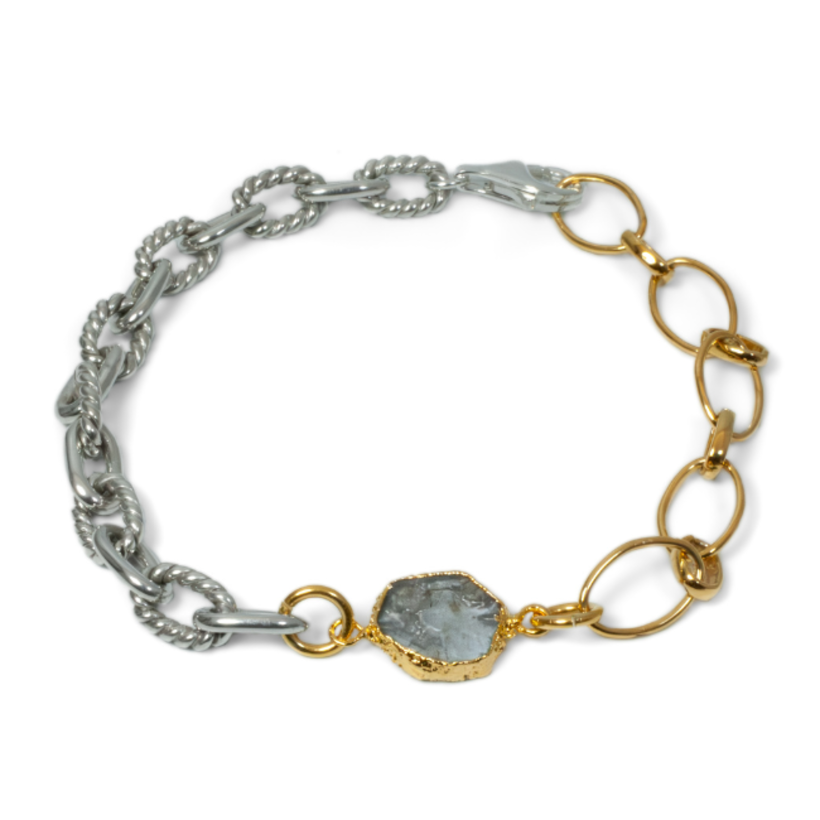 Argent tonic Bracelet avec Saphir