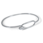TEGO Geometric Bangle - Silver