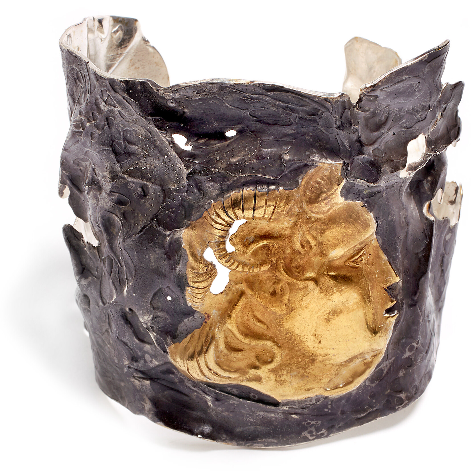 Argent tonic Roman Coin Cuff