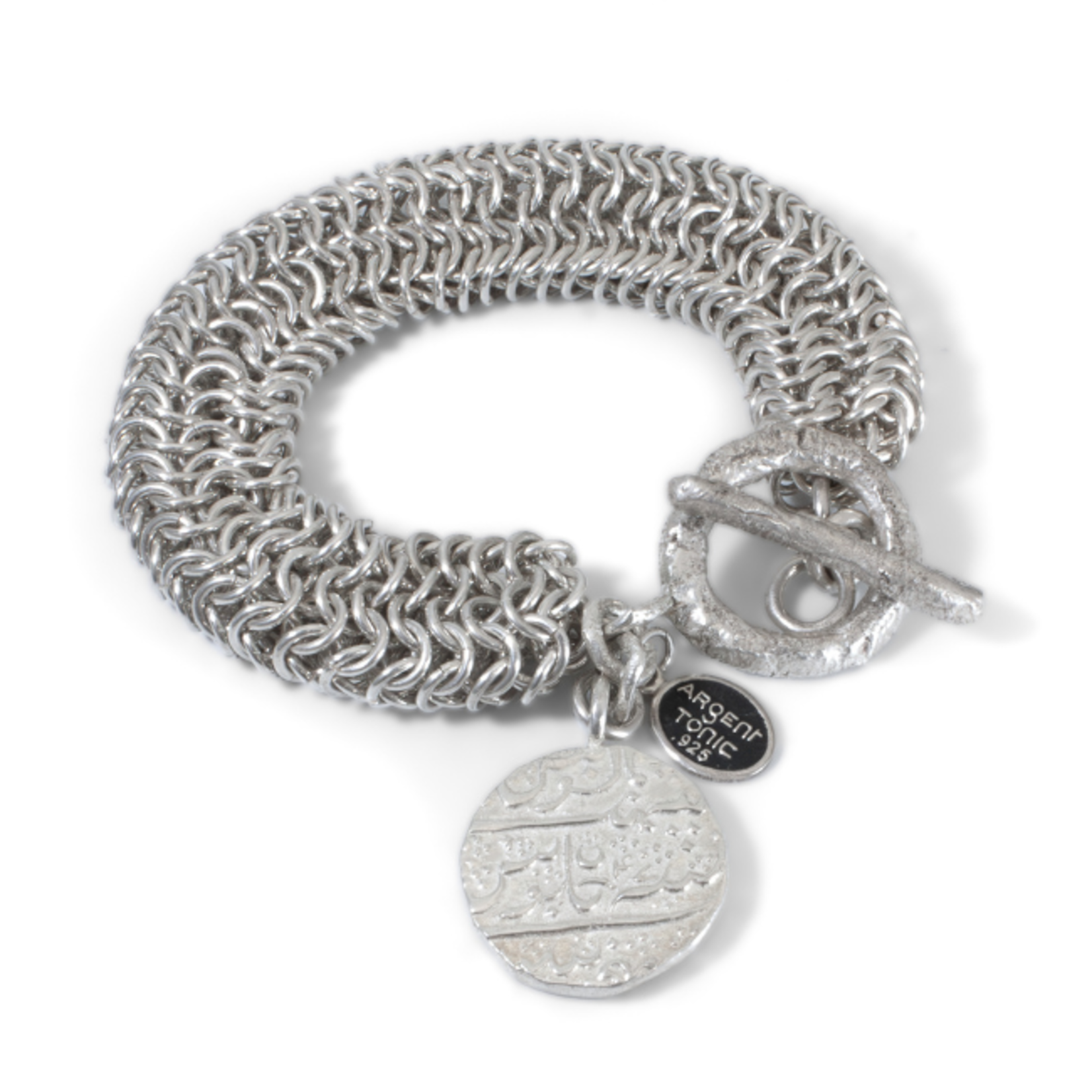 Argent tonic Chainmail Coin Bracelet