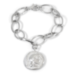 Argent tonic Bracelet Délicat avec Monnaie