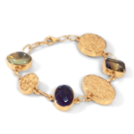 Argent tonic Amethyst, Citrine & Ametrine Bracelet - Vermeil