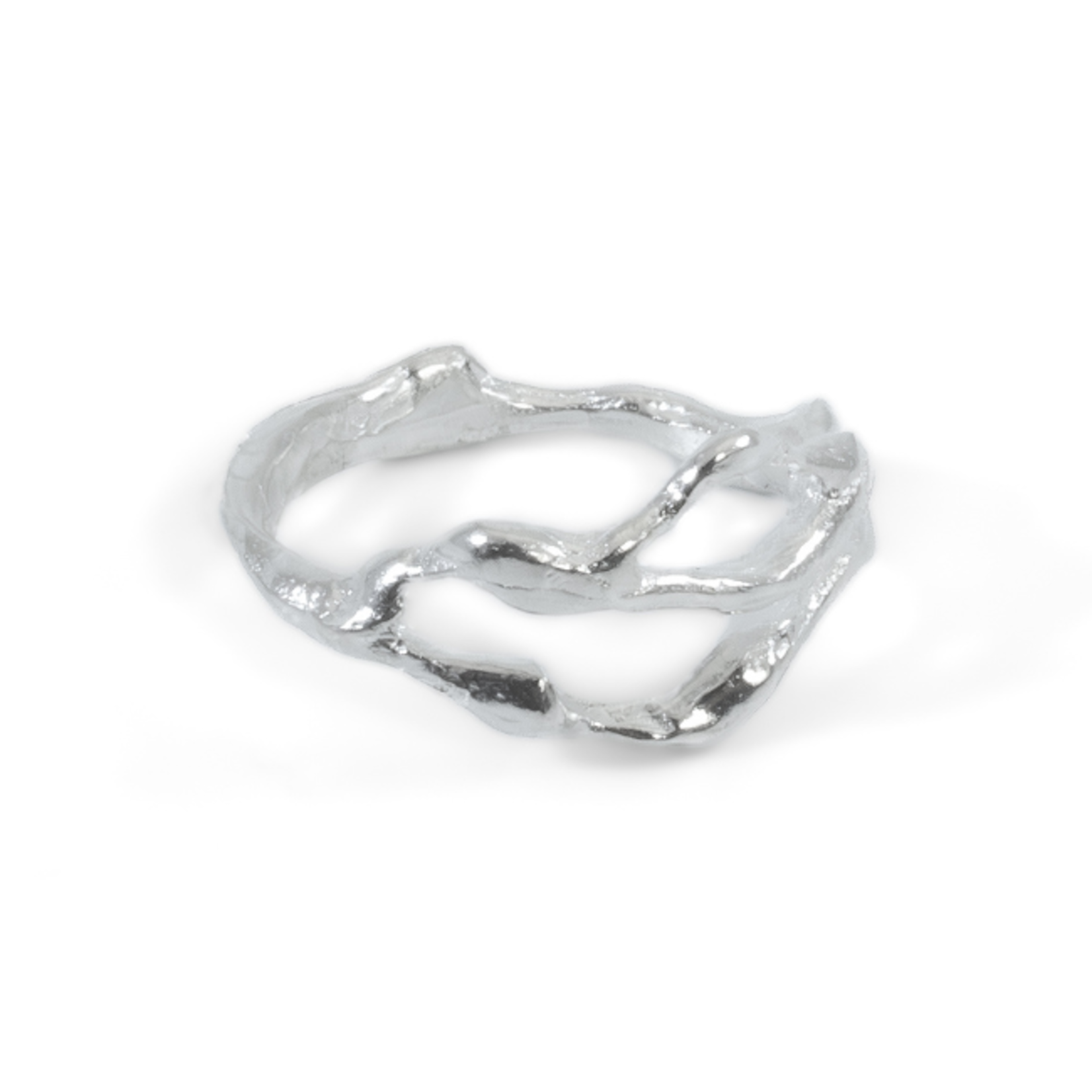 TEGO Bague Liquide Moyenne - Argent