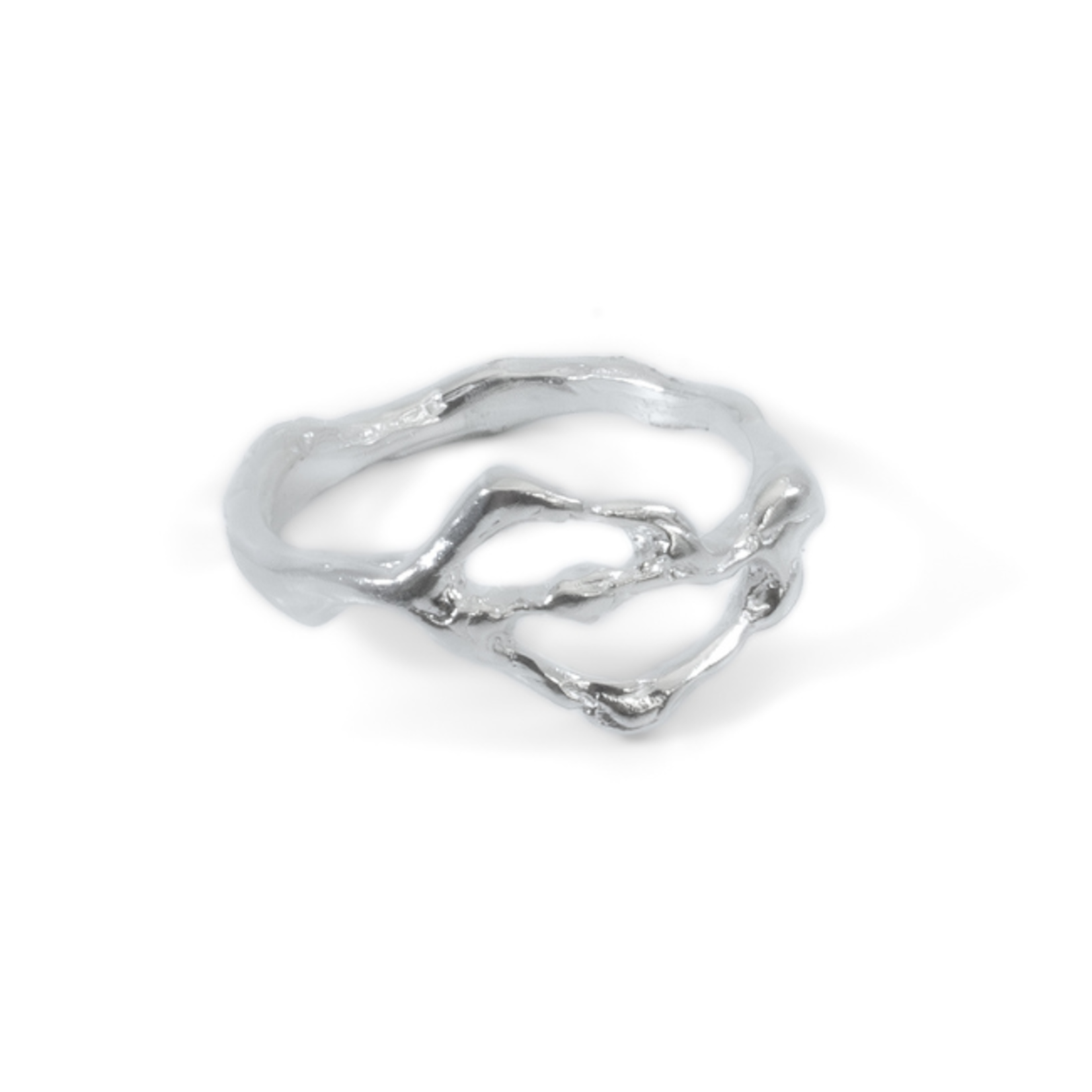 TEGO Bague Liquide Petite - Argent