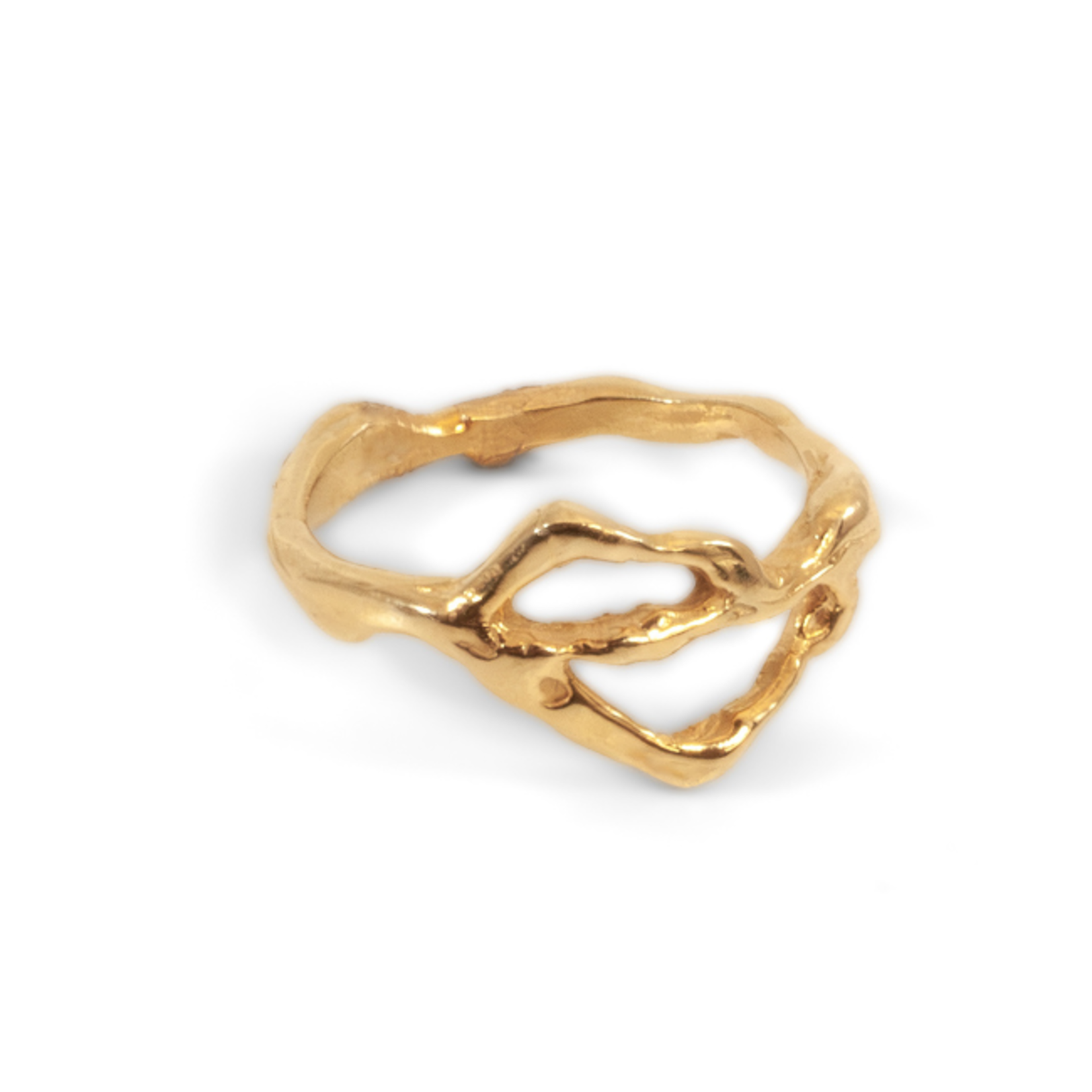 TEGO Bague Liquide Petite - Doré