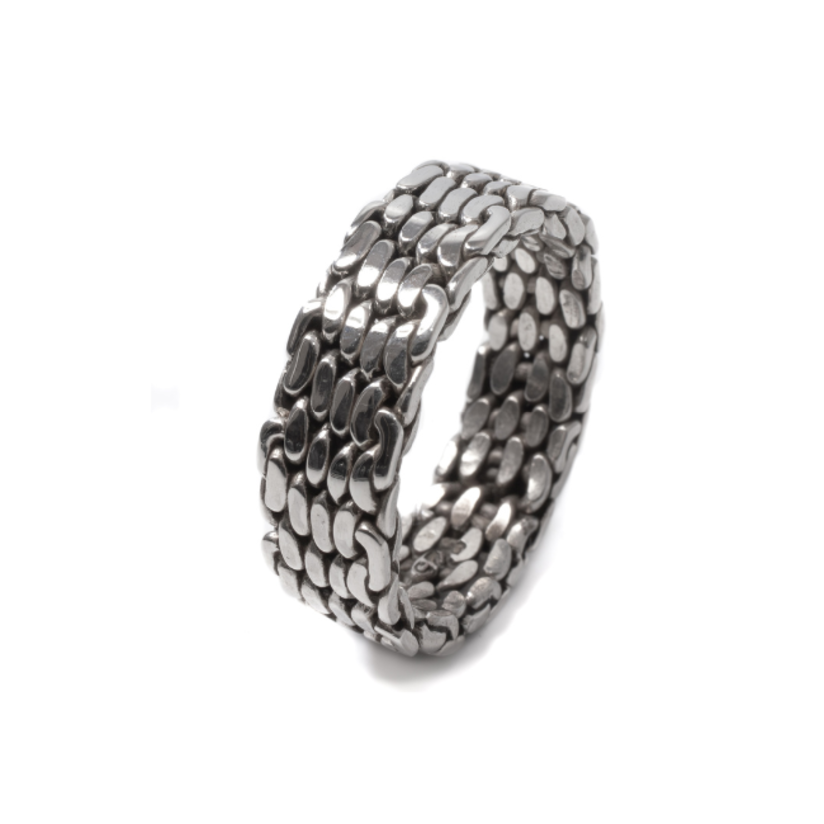 Argent tonic Bague Maille - Argent