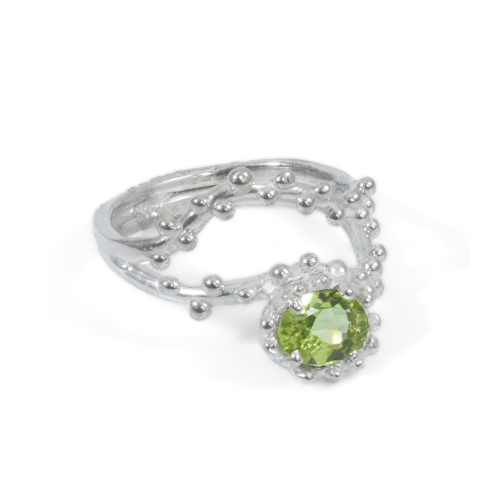 Argent tonic Peridot Ring - Silver