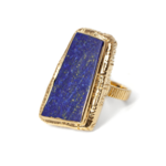 Argent tonic Lapis Lazuli Ring - Vermeil