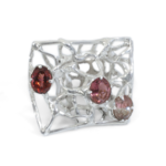 Argent tonic Tourmaline Statement Ring - Silver