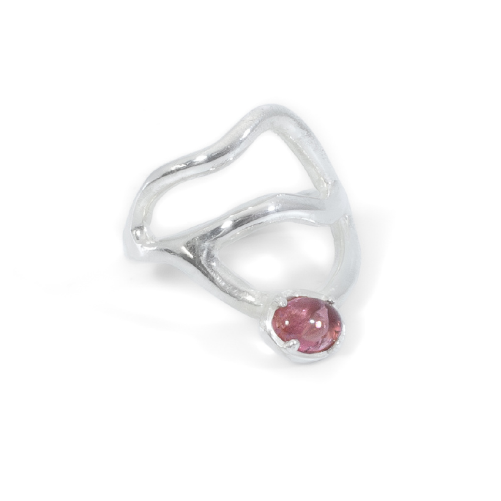Argent tonic Bague Tourmaline Rose - Argent