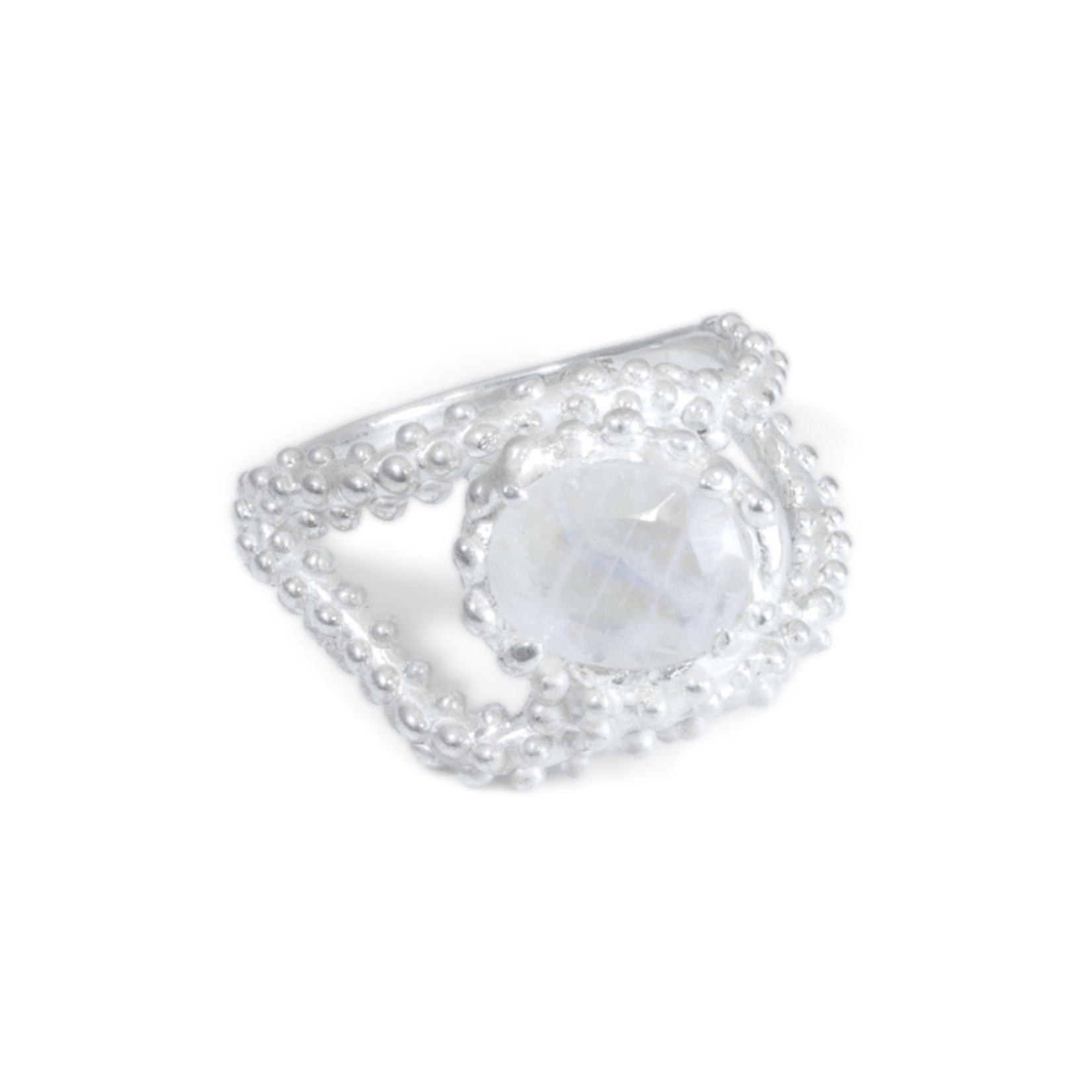 Argent tonic Bague Pierre de Lune - Argent