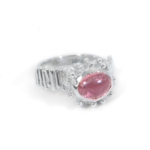 Argent tonic Pink Tourmaline Ring - Silver