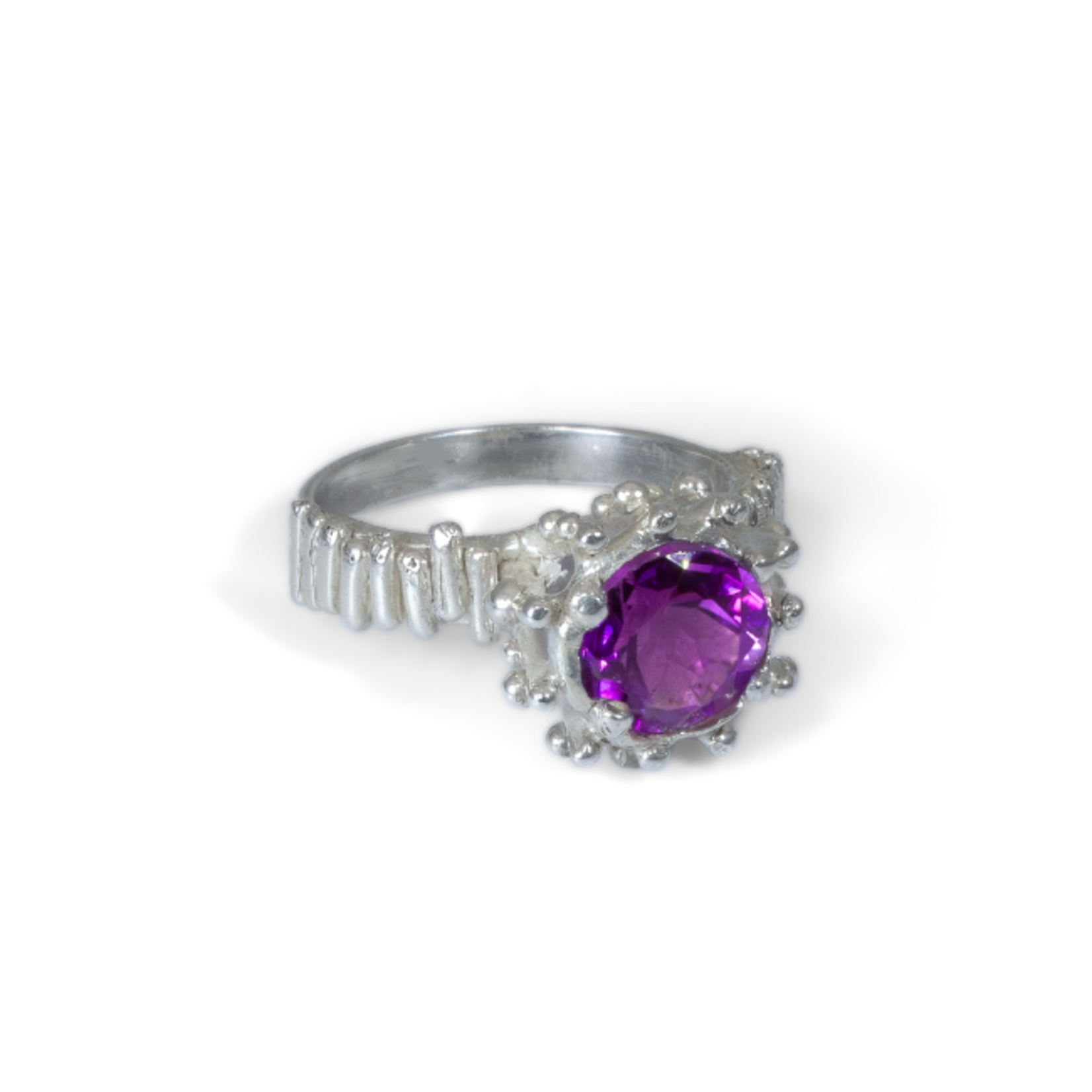 Argent tonic Amethyst Ring - Silver