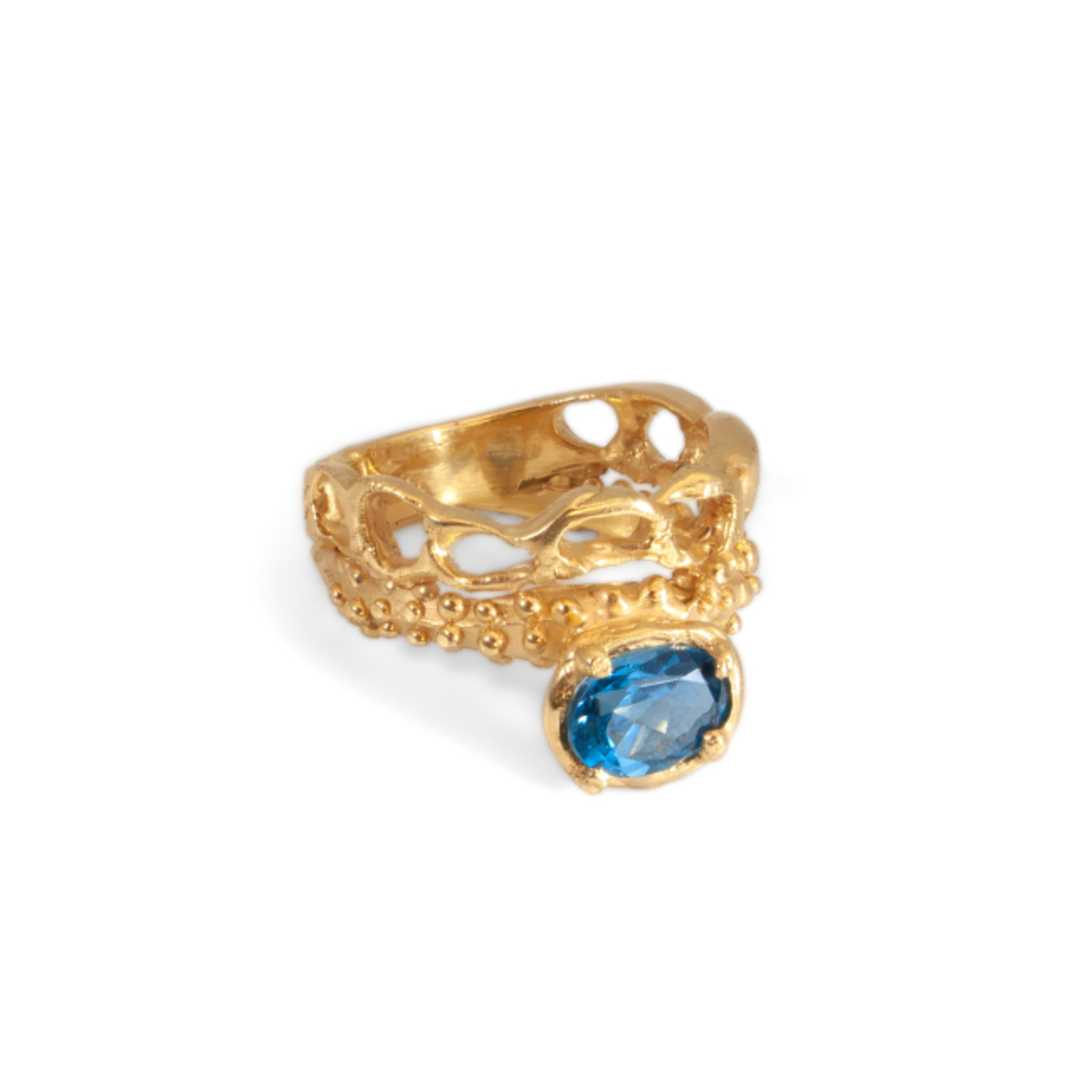 Argent tonic Topaz Ring - Vermeil