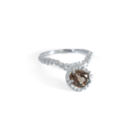 Argent tonic Bague Texturée Tourmaline - Argent