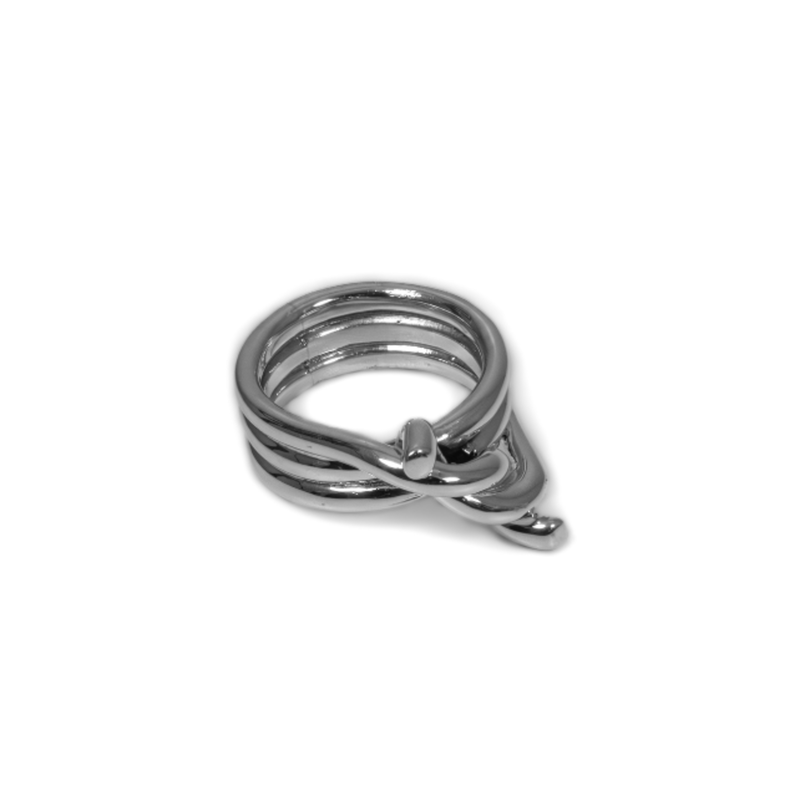Argent tonic Bague Barbelée en Argent Sterling