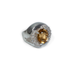 Argent tonic Citrine Ring