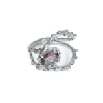 Argent tonic Bague Tourmaline Bicolore - Argent