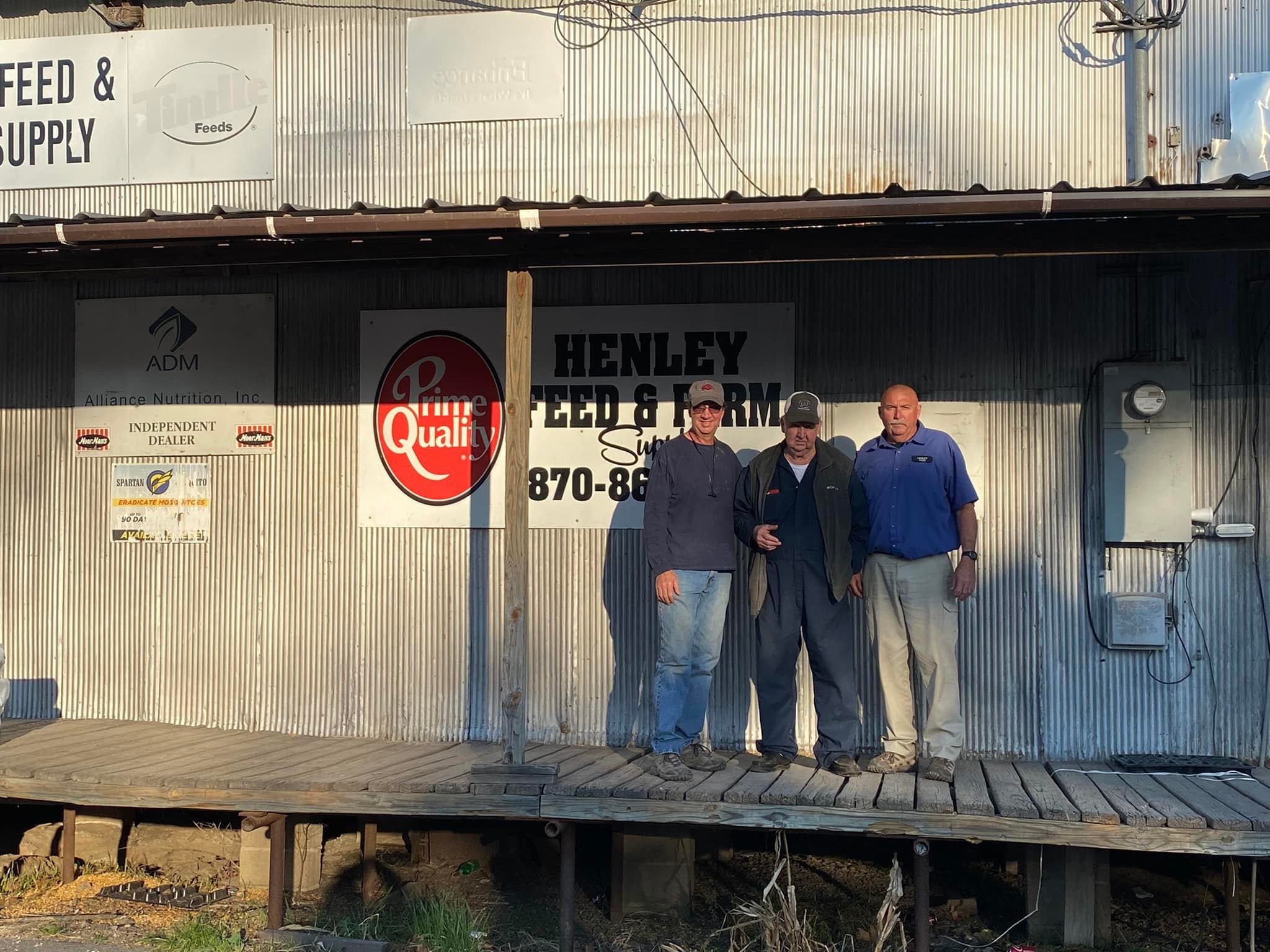 Patt, Buddy, and Ray Henley Founders of Henley Feed