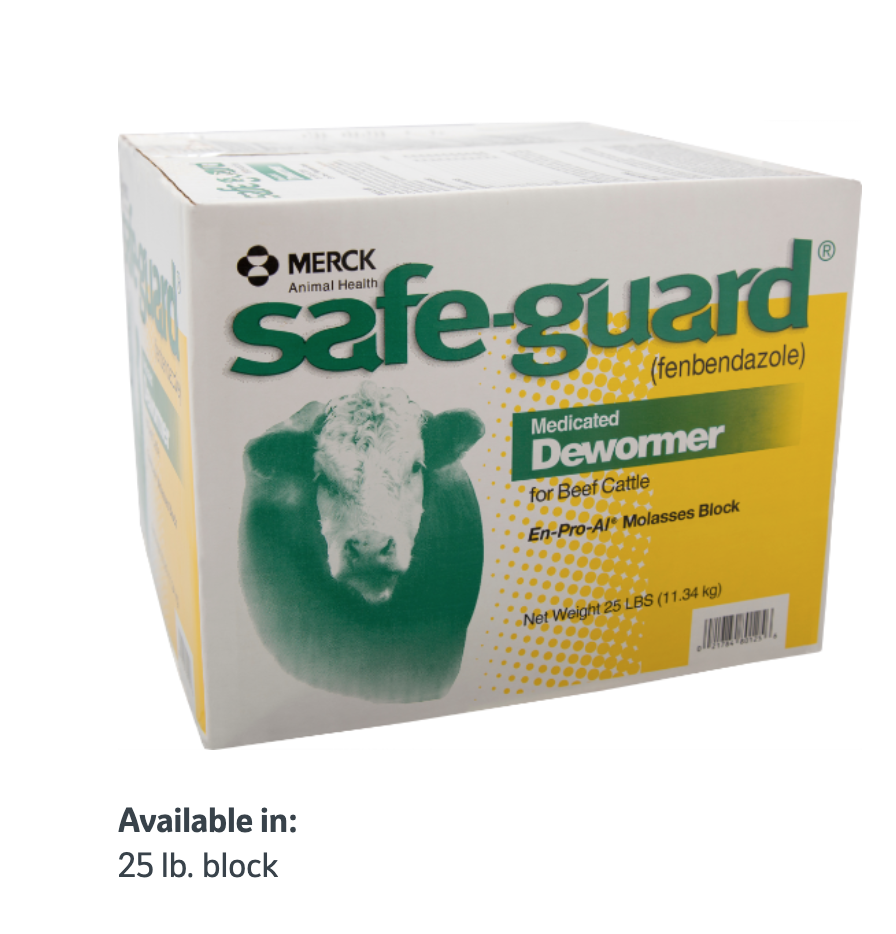 SafeGuard EnProAL® Molasses Dewormer Block Henley Feed and Farm Supply