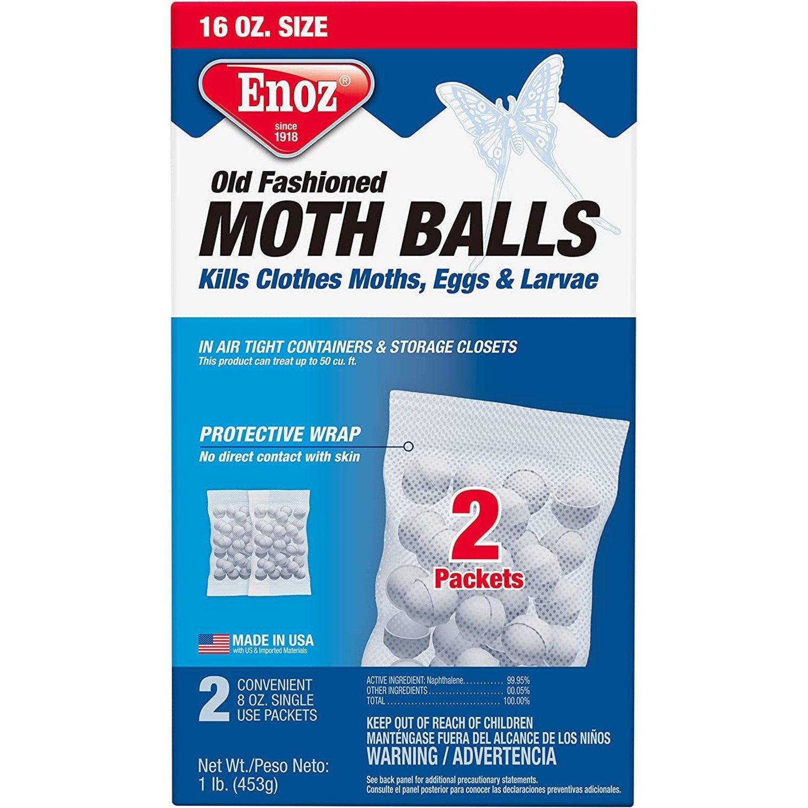 Enoz, Old Fashioned Moth Balls, 16 oz. - Augusta Cooperative Farm Bureau,  Inc.