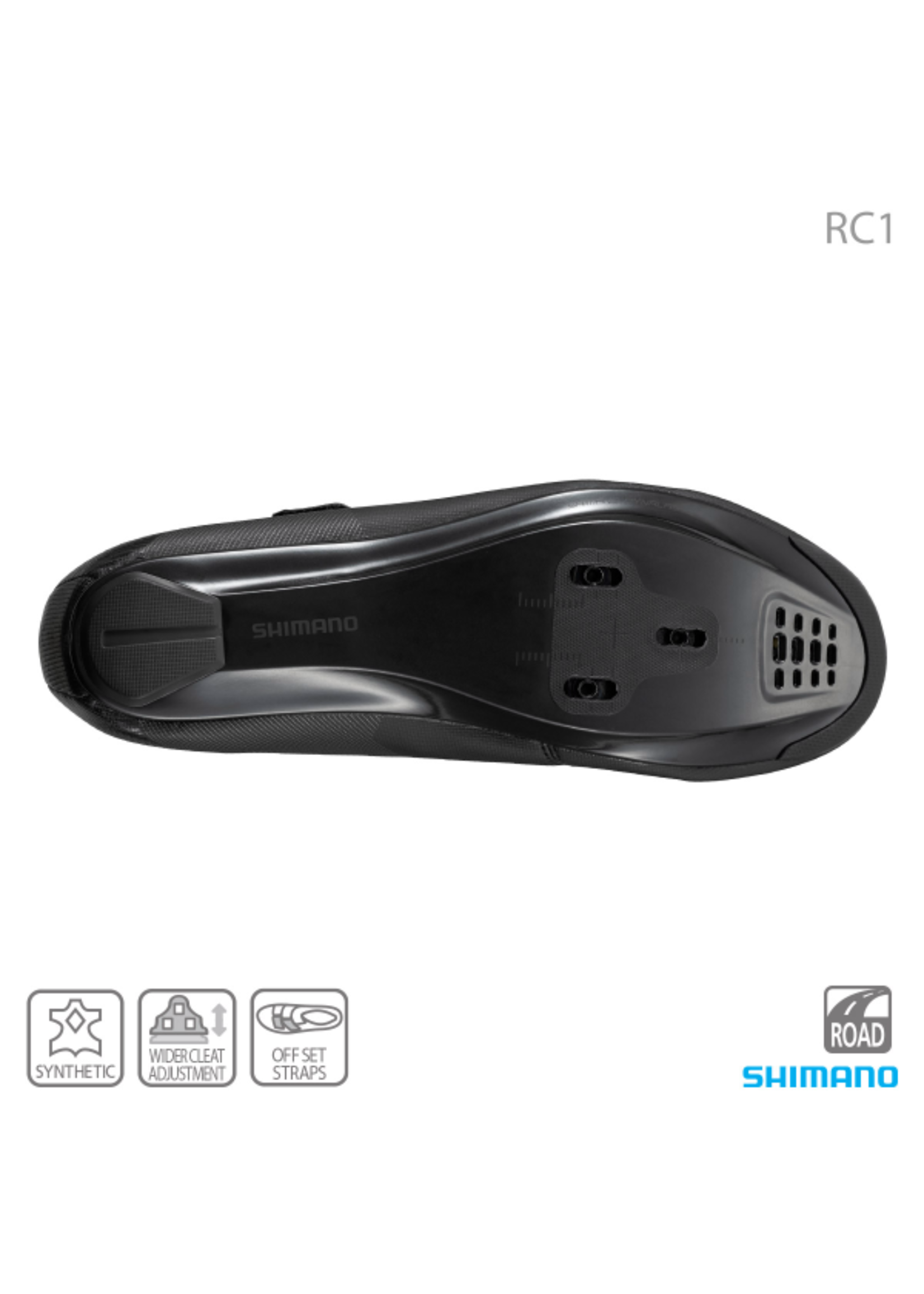 Shimano SHIMANO SH-RC100 Mens Road Shoes Black