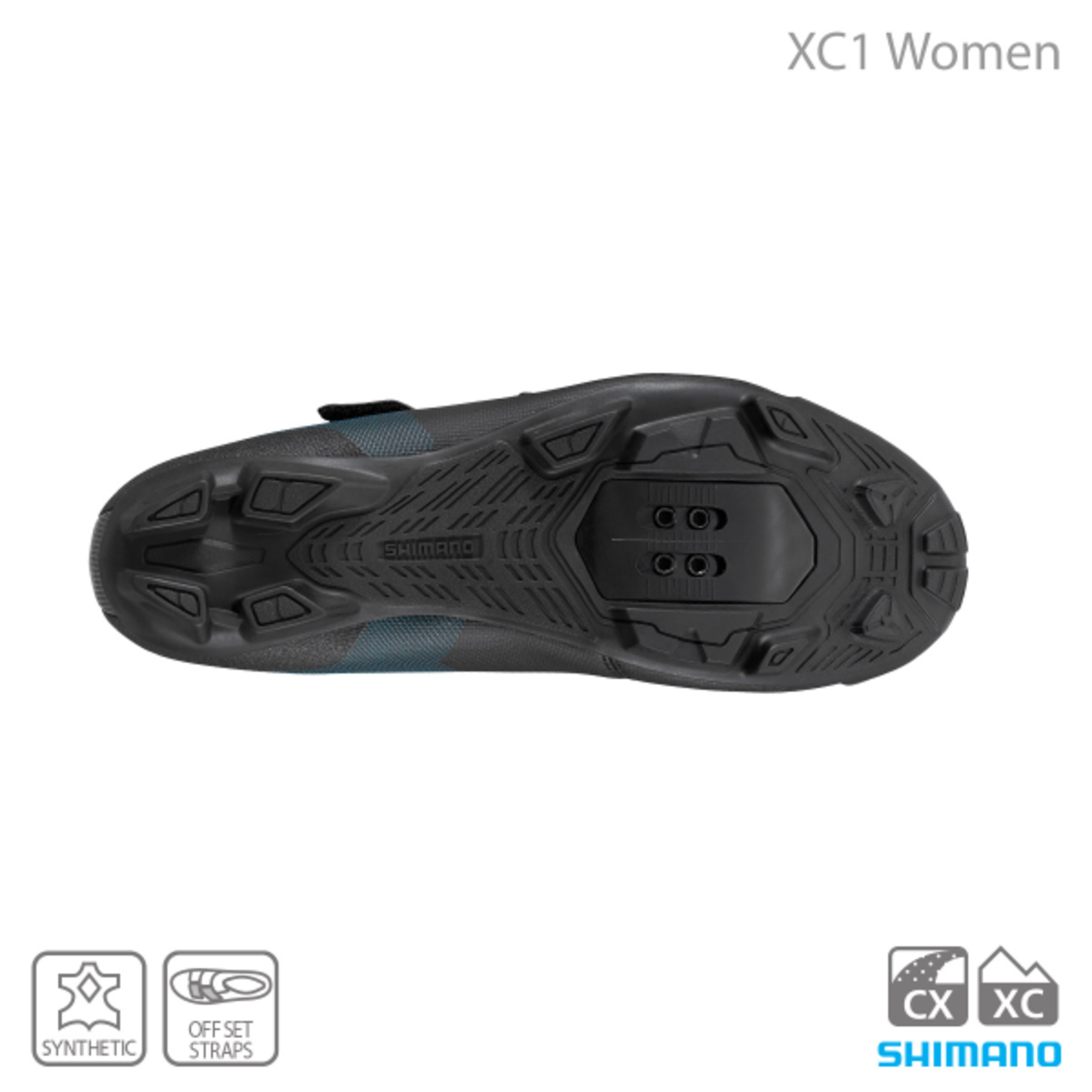 Shimano SHIMANO SH-XC100W Ladies MTB XC/CX Shoes Black