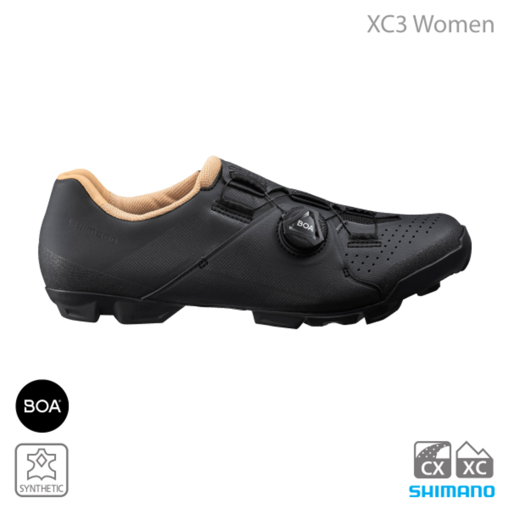 Shimano SHIMANO SH-XC300W Ladies MTB XC/CX Shoes Black