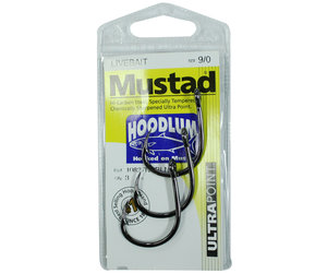 Mustad Hoodlum 5X Strong Live Bait Hook With Action Ring - Size 6/0