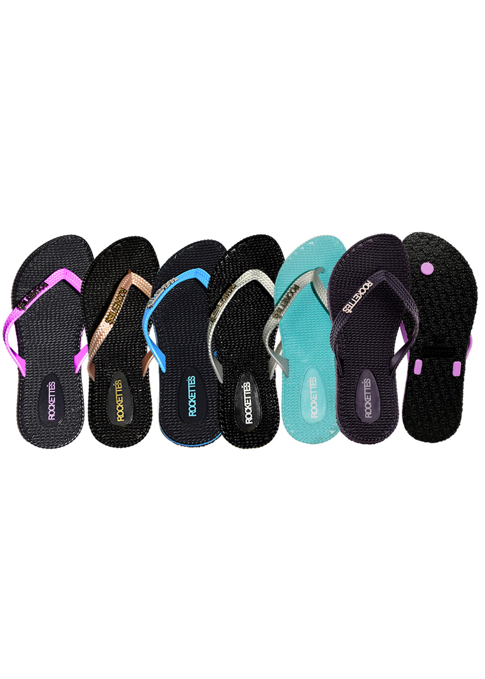Rocko's ROCKOS Rockettes Platinum Weave Thongs