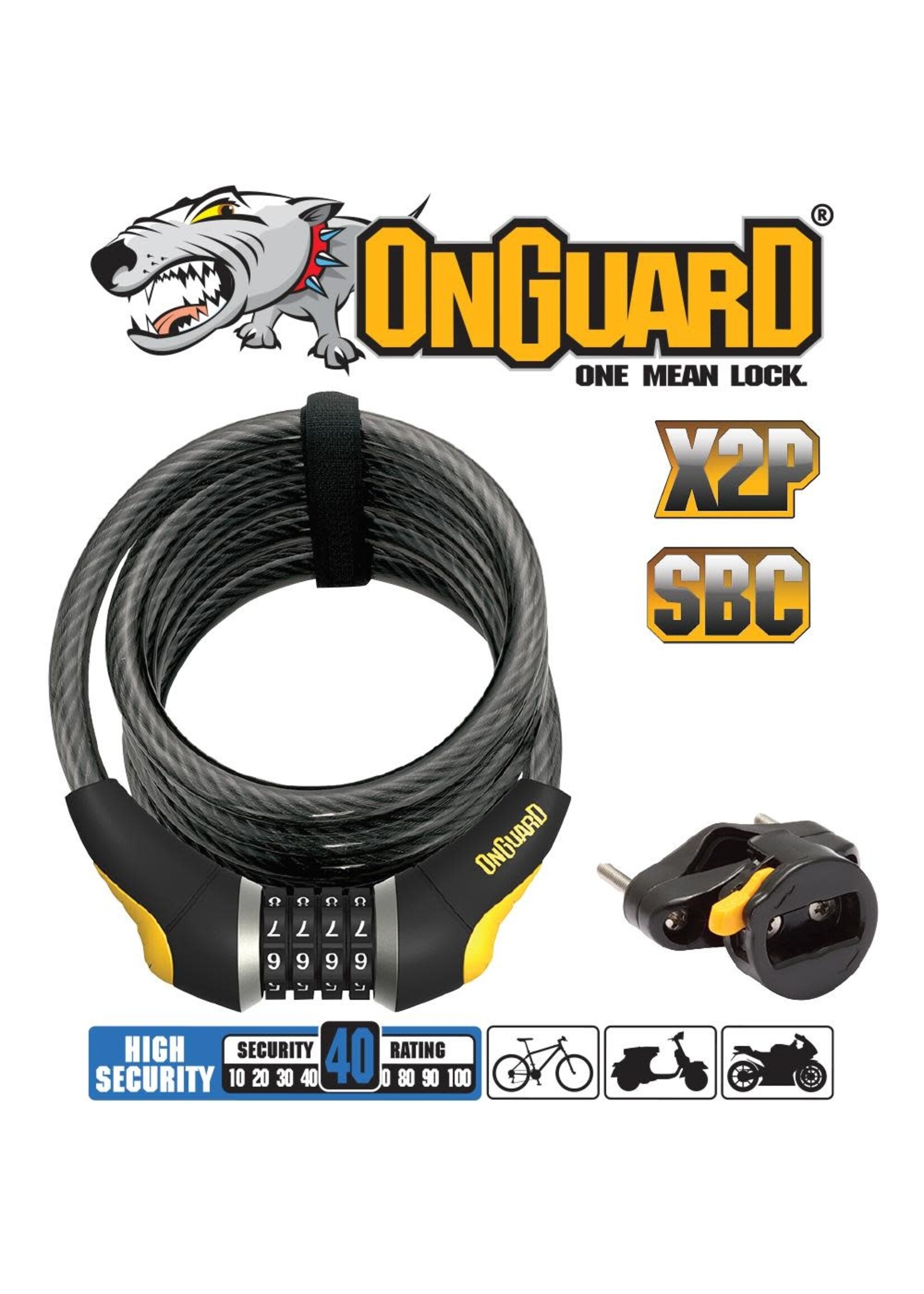 OnGuard ON GUARD Doberman Bike Locks