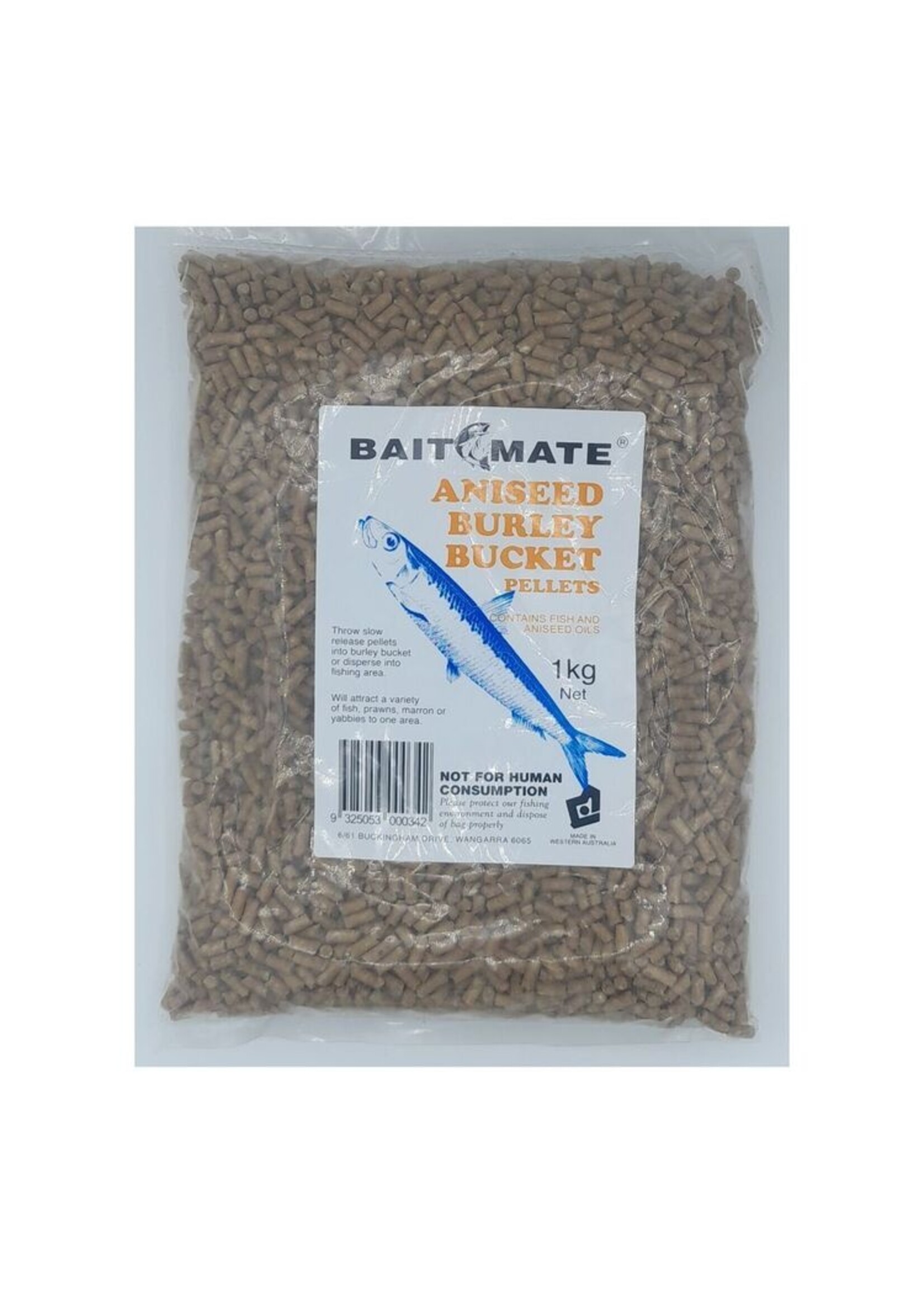 Baitmate BAIT MATE Aniseed Burley Bucket Pellets