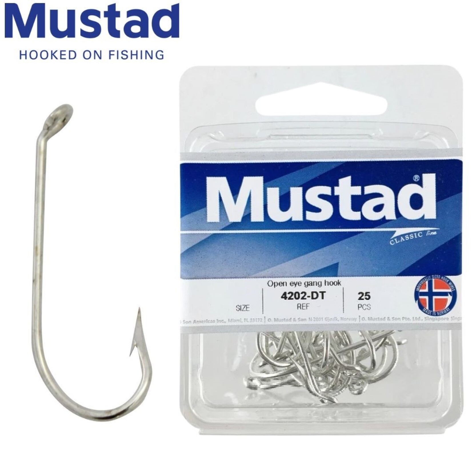 Mustad MUSTAD Open Eye Gang Hooks