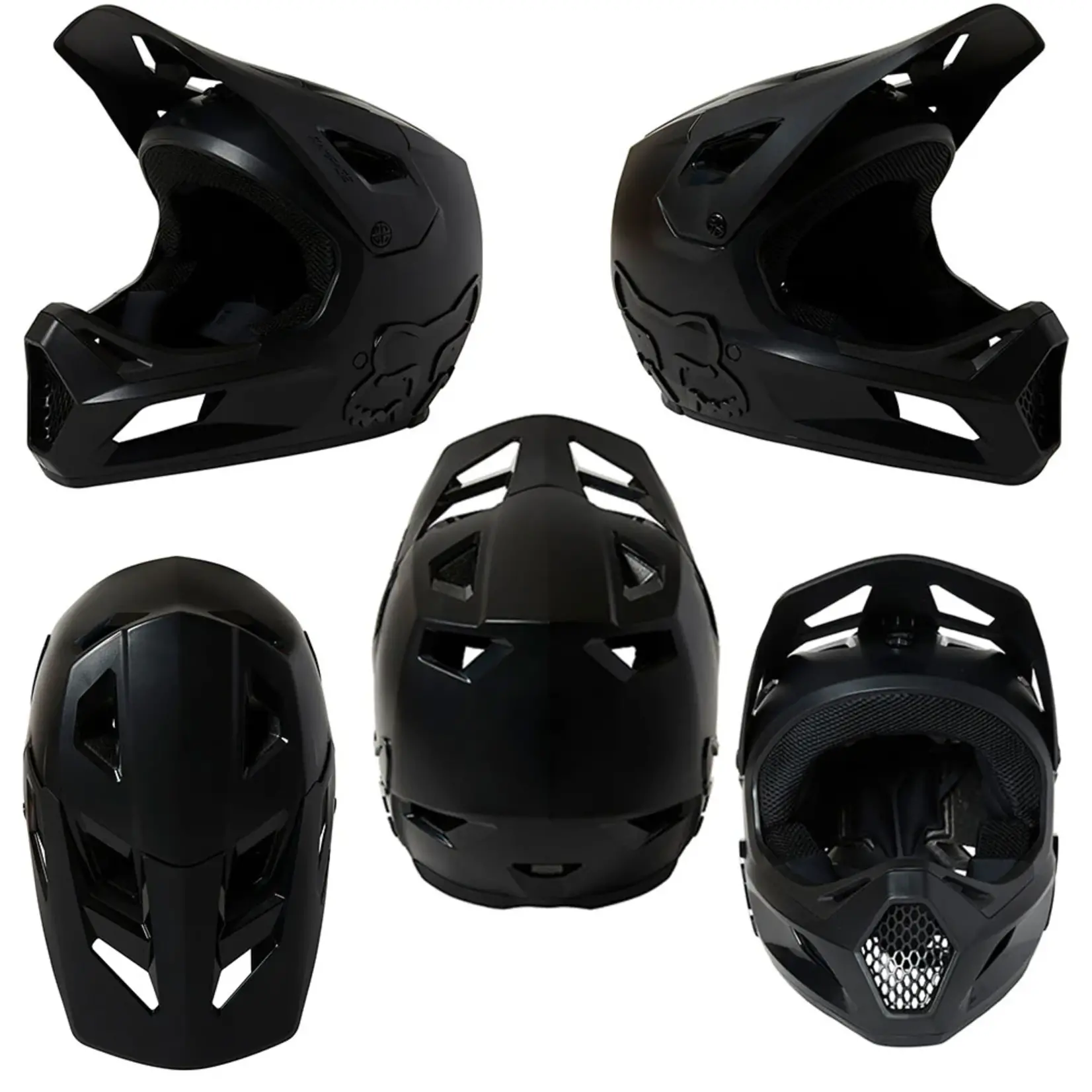 Fox FOX Rampage Full Face Youth Helmet Black/Black Lrg