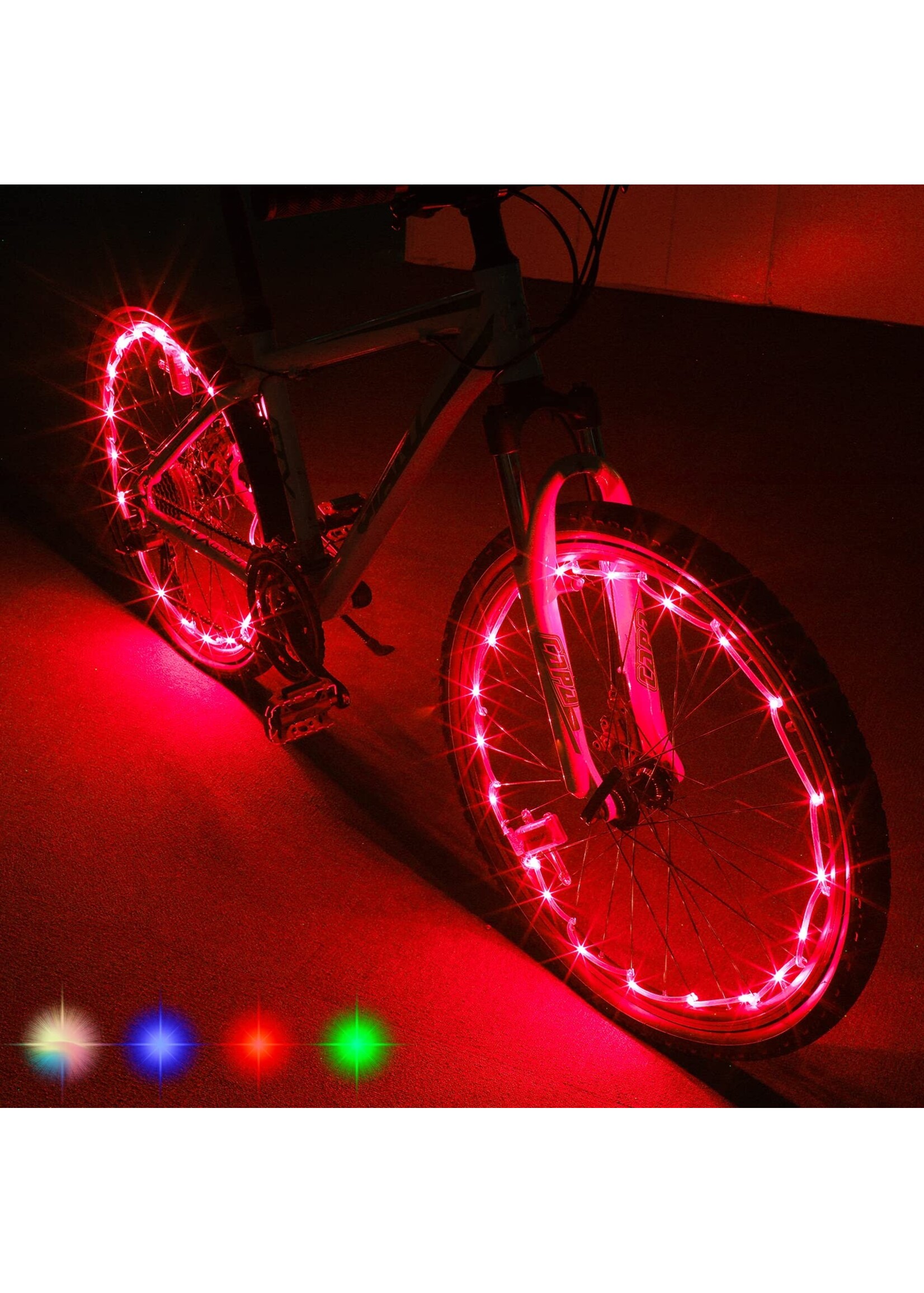 PK Cycles LED Ultra Bright Waterproof Wheel Lights